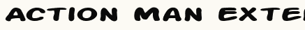 font шрифт Action Man Extended Bold