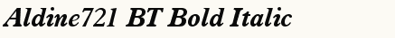 font шрифт Aldine721 BT Bold Italic