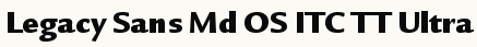 font шрифт Legacy Sans Md OS ITC TT Ultra