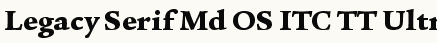 font шрифт Legacy Serif Md OS ITC TT Ultra