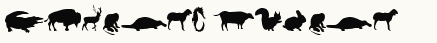 font шрифт Animals