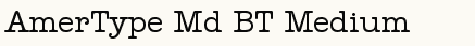 font шрифт American Typewriter Medium BT