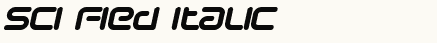 font шрифт Sci Fied Italic
