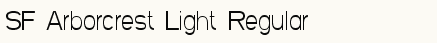font шрифт SF Arborcrest Light