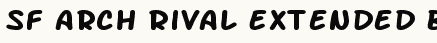 font шрифт SF Arch Rival Extended Bold