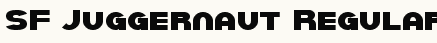 font шрифт SF Juggernaut