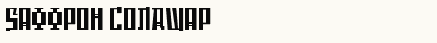 font шрифт Saffron ColdWar