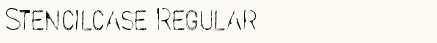 font шрифт Stencilcase