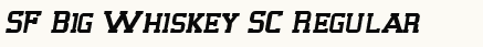 font шрифт SF Big Whiskey SC