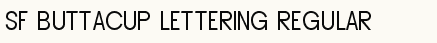 font шрифт SF Buttacup Lettering
