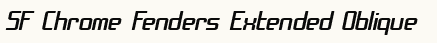 font шрифт SF Chrome Fenders Extended Oblique