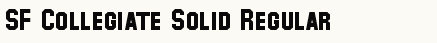 font шрифт SF Collegiate Solid