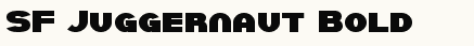 font шрифт SF Juggernaut Bold