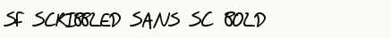 font шрифт SF Scribbled Sans SC Bold