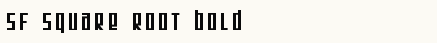 font шрифт SF Square Root Bold