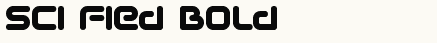 font шрифт Sci Fied Bold