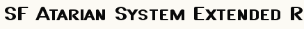 font шрифт SF Atarian System Extended