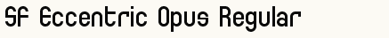 font шрифт SF Eccentric Opus