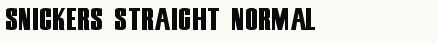 font шрифт Snickers Straight Normal