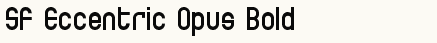 font шрифт SF Eccentric Opus Bold