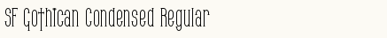 font шрифт SF Gothican Condensed
