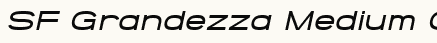 font шрифт SF Grandezza Medium Oblique