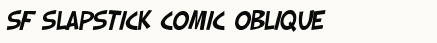 font шрифт SF Slapstick Comic Oblique