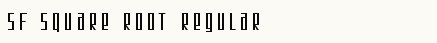font шрифт SF Square Root