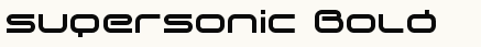 font шрифт supersonic Bold