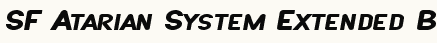 font шрифт SF Atarian System Extended Bold Italic