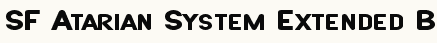 font шрифт SF Atarian System Extended Bold