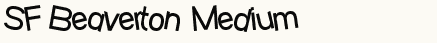 font шрифт SF Beaverton Medium