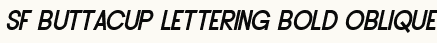 font шрифт SF Buttacup Lettering Bold Oblique