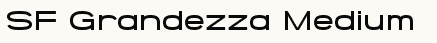 font шрифт SF Grandezza Medium