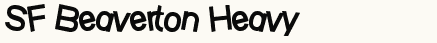font шрифт SF Beaverton Heavy