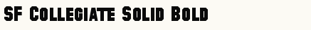 font шрифт SF Collegiate Solid Bold