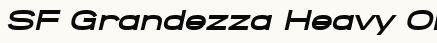 font шрифт SF Grandezza Heavy Oblique