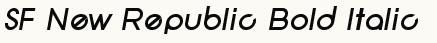 font шрифт SF New Republic Bold Italic
