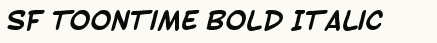font шрифт SF Toontime Bold Italic