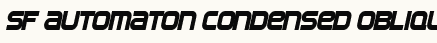 font шрифт SF Automaton Condensed Oblique