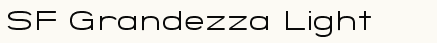 font шрифт SF Grandezza Light