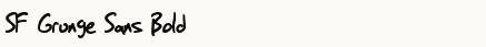 font шрифт SF Grunge Sans Bold