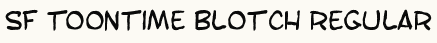 font шрифт SF Toontime Blotch