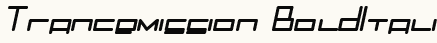 font шрифт Trancemission BoldItalic