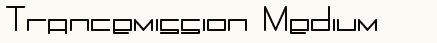 font шрифт Trancemission Medium