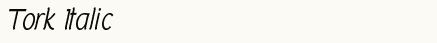 font шрифт Tork Italic