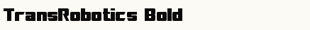 font шрифт TransRobotics Bold