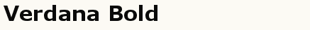 font шрифт Verdana Bold