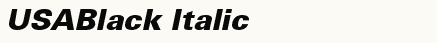 font шрифт USABlack Italic