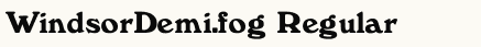 font шрифт WindsorDemi.fog